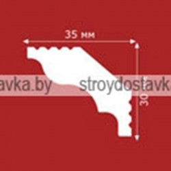 Плинтус потолочный "Плинтэкс" D 35/30