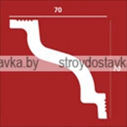 Плинтус потолочный "Плинтэкс" D 70/70