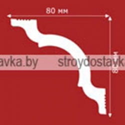 Плинтус потолочный "Плинтэкс" I 80/80
