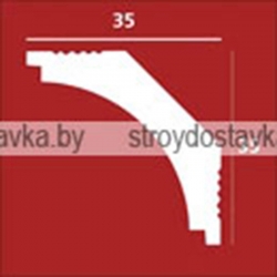 Плинтус потолочный "Плинтэкс" N 35/35