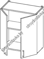 Шкаф навесной 2 двери глухих 600мм.